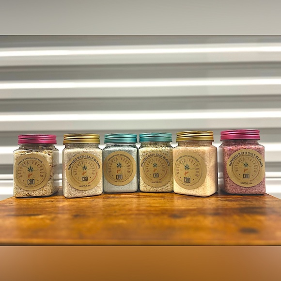 6x Variety Pack Natures Freedom scented Infused bath salts ULTIMATE RELIEF